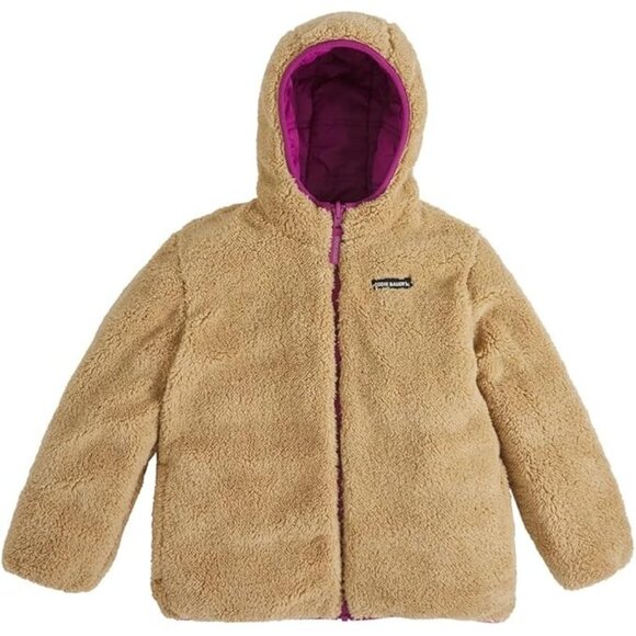 Eddie Bauer Kids Reversible Plush Hoodie Jacket, Size L (14/16), New - Picture 4 of 7